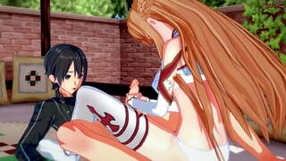 Kirito efumana a blowjob ukusuka Asuna, ngoko ke fucks yakhe nzima kwi umandlalo. Kirito efumana a blowjob ukusuka Asuna, ngoko ke fucks yakhe nzima kwi umandlalo.